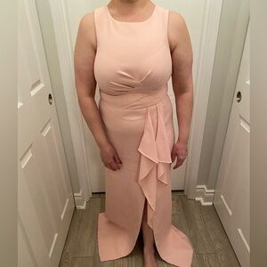 Elegant Pink Evening Gown